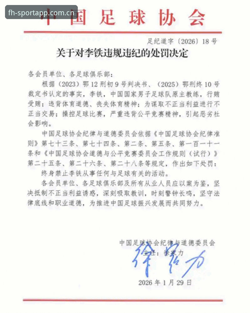 FH体育安装包 足协第三批禁足名单公布,FH体育平台如何助你读懂这场反腐风暴?
